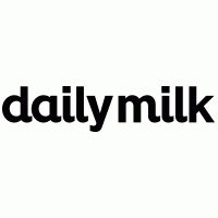 daily milk logo vector logo