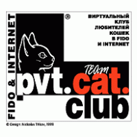 pvt cat club logo vector logo
