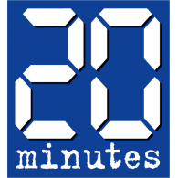 20 minutes logo vector logo