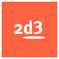 2d3 logo vector logo