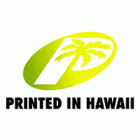 Printed In Hawaii logo vector logo