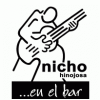 Nicho Hinojosa…en el bar logo vector logo