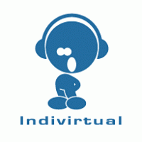 Indivirtual logo vector logo