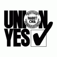 UNION YES NABET CWA logo vector logo