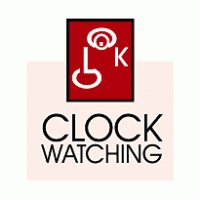 Clock Watching logo vector logo