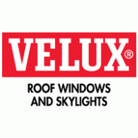 velux roof, windowa and skylights logo vector logo