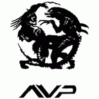 alien vs predator logo vector logo