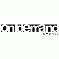 on demand events logo vector logo