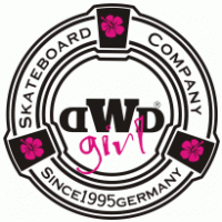 dwd skateboards girl woman logo vector logo