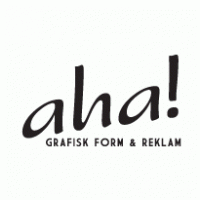 AHA Grafisk form & Reklam logo vector logo