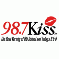 98.7 Kiss FM logo vector logo