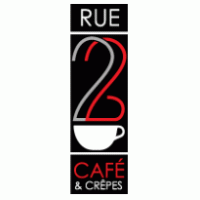 Cafe Rue 22 logo vector logo