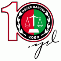 Düzce Barosu 10.yıl logo vector logo