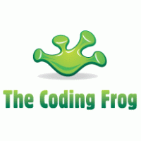 The Coding Frog logo vector logo