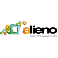 alieno marketing online logo vector logo