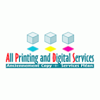 All Printing and Digital Services logo vector logo