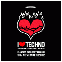 I Love Techno 2002 logo vector logo