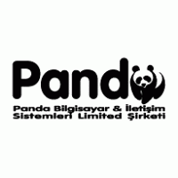 Panda Bilgisayar logo vector logo