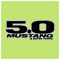5.0 Mustang logo vector logo