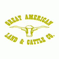 Great American Land & Cattle logo vector logo
