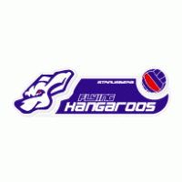 Flying Kangaroos Volleyball logo vector logo