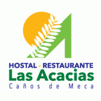 las acacias hostal restaurante logo vector logo