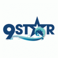 9 Star logo vector logo