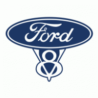 Ford V8 logo vector logo