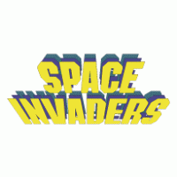 Space Invaders logo vector logo