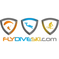 FlyDiveSki logo vector logo