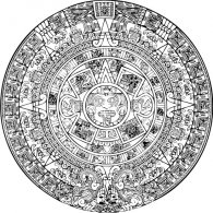 Calendario Azteca logo vector logo