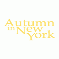 Authumn in New York logo vector logo