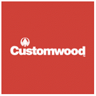 Customwood logo vector logo