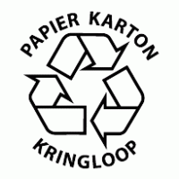 papier kringloop logo vector logo