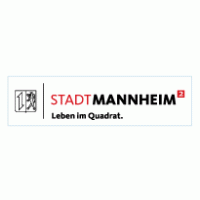 Stadt Mannheim Leben im Quadrat logo vector logo