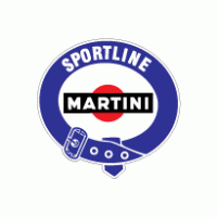 martini sportline logo vector logo