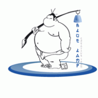 Blue Lamp logo vector logo