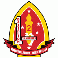 1st Battalion 2nd Marine Regiment USMC logo vector logo