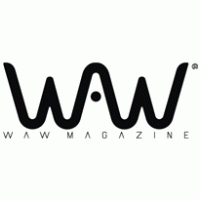 Waw magazine logo vector logo