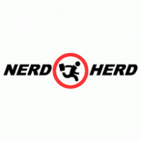 nerd herd logo vector logo