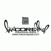 livecorepixel logo vector logo