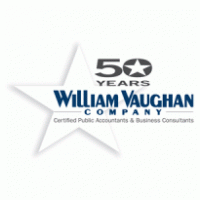 William Vaughan Company 50th Year logo vector logo