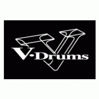 V-Drums logo vector logo