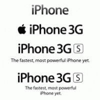 iPhone 3G S logo vector logo
