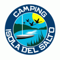 Isola del Salto Camping logo vector logo