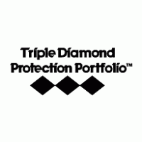 Triple Diamond Protection Portfolio logo vector logo