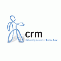 CRM Delivering Customer Know How logo vector logo