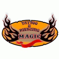 magic tattoo-piercing logo vector logo