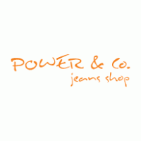 power jean’s shop logo vector logo