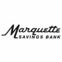 Marquette Savings Bank b&w logo vector logo